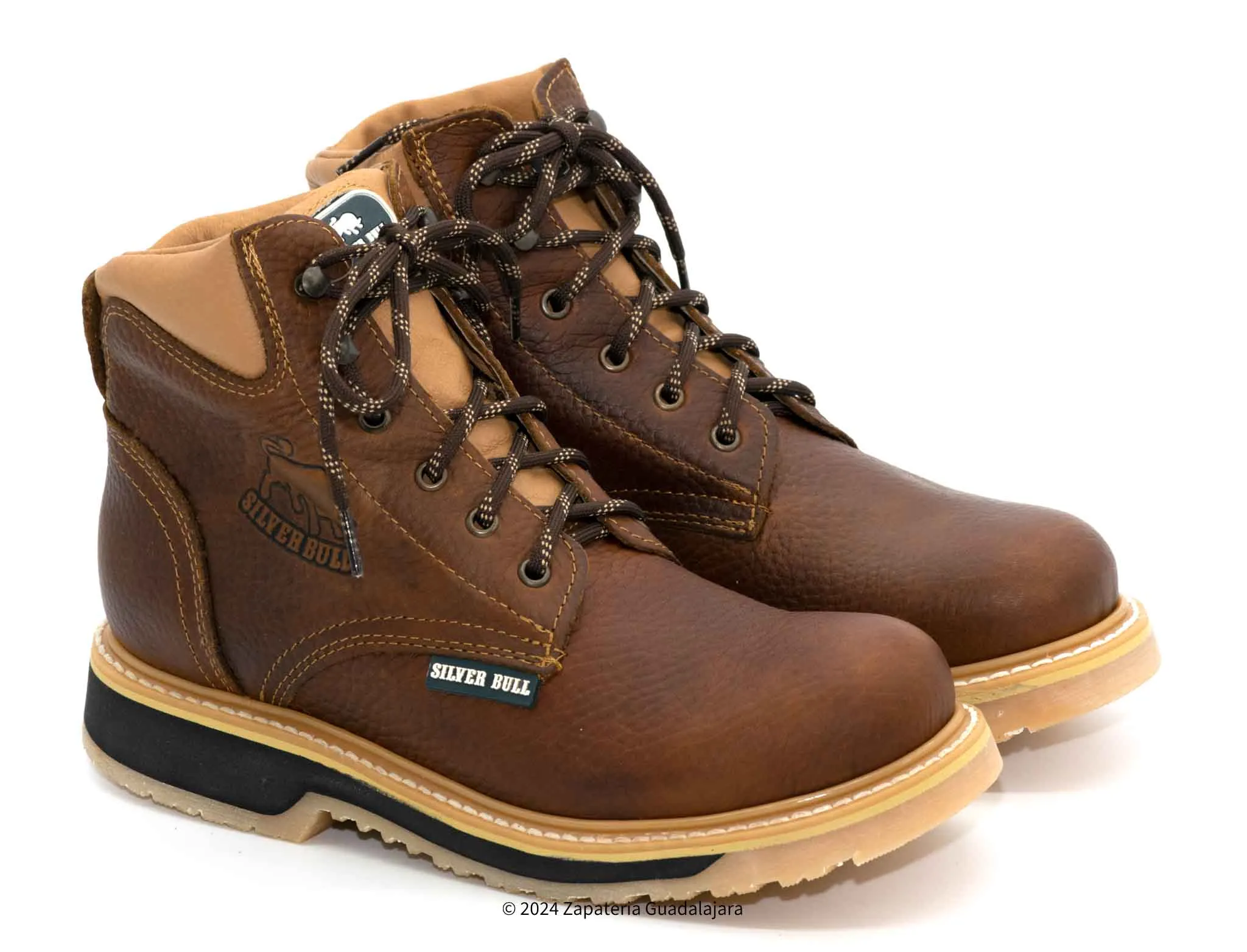 SB664 6" SOFT TOE OCRE DOUBLE DENSITY LEATHER WORK BOOT