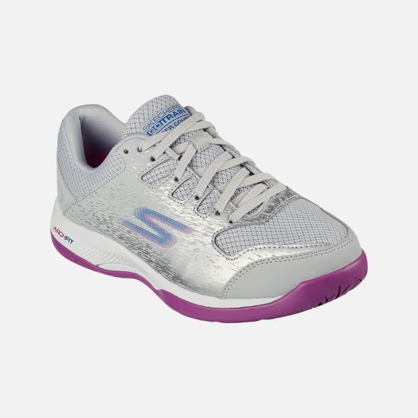 Skechers Viper Court Women's Pickleball Shoes -Gray/Purple