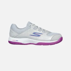 Skechers Viper Court Women's Pickleball Shoes -Gray/Purple