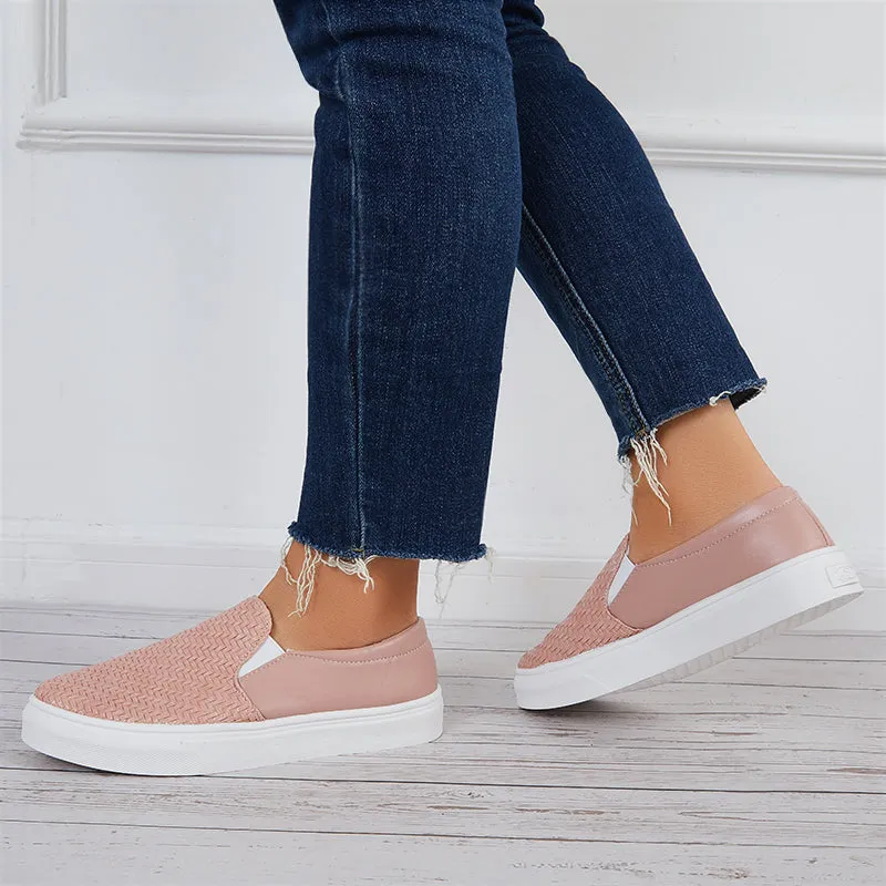 Sohiwoo  Women Casual Platform Sneakers Daily Flat Walking Shoes