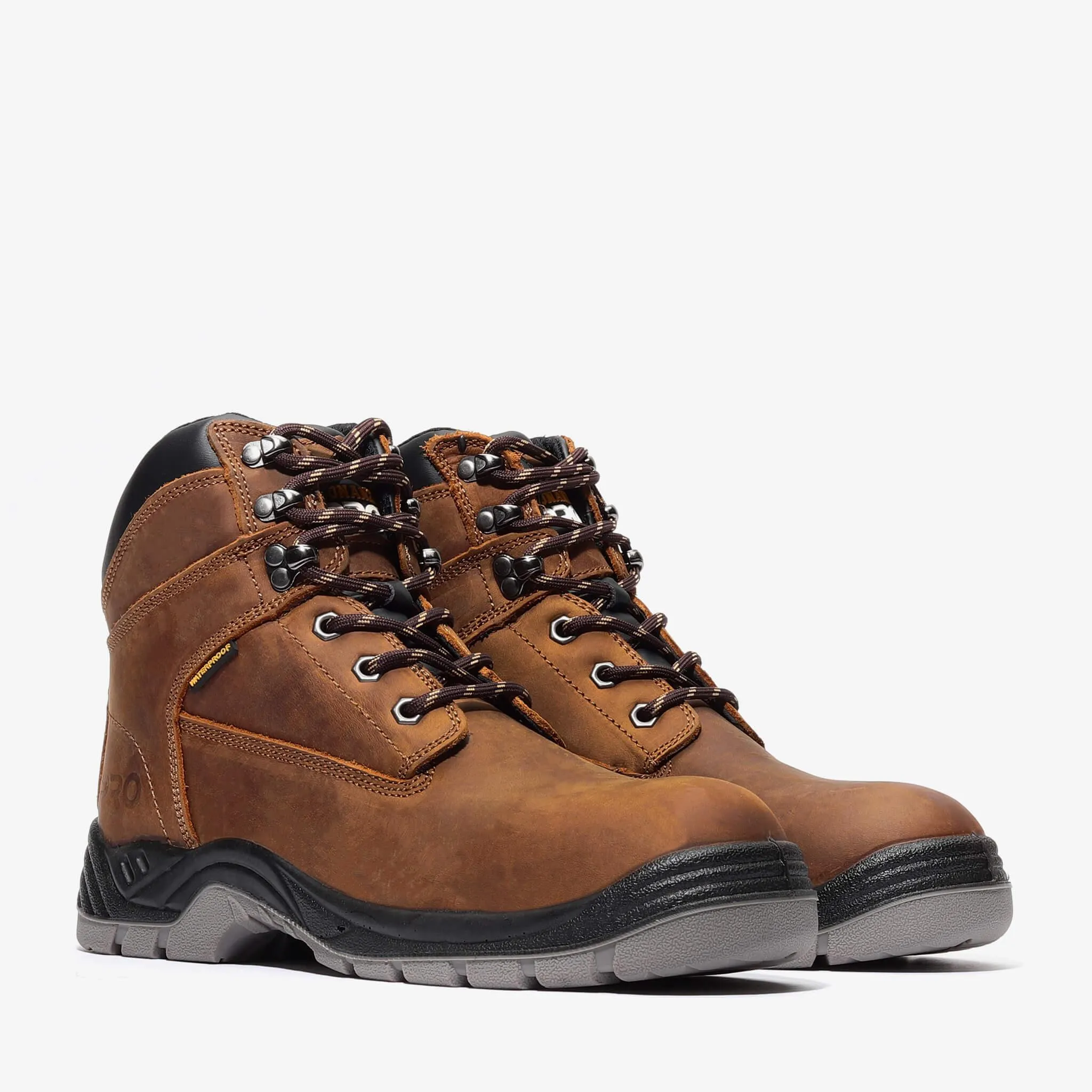 TITAN PRO 6" SOFT TOE WATERPROOF DARK BROWN WORK BOOT