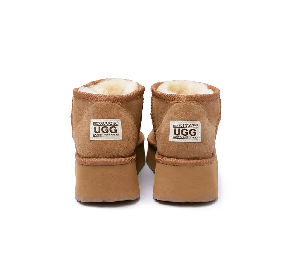 Urban UGG® UGG Boots Australian Made Sheepskin Wool Ankle Ultra Mini Platform