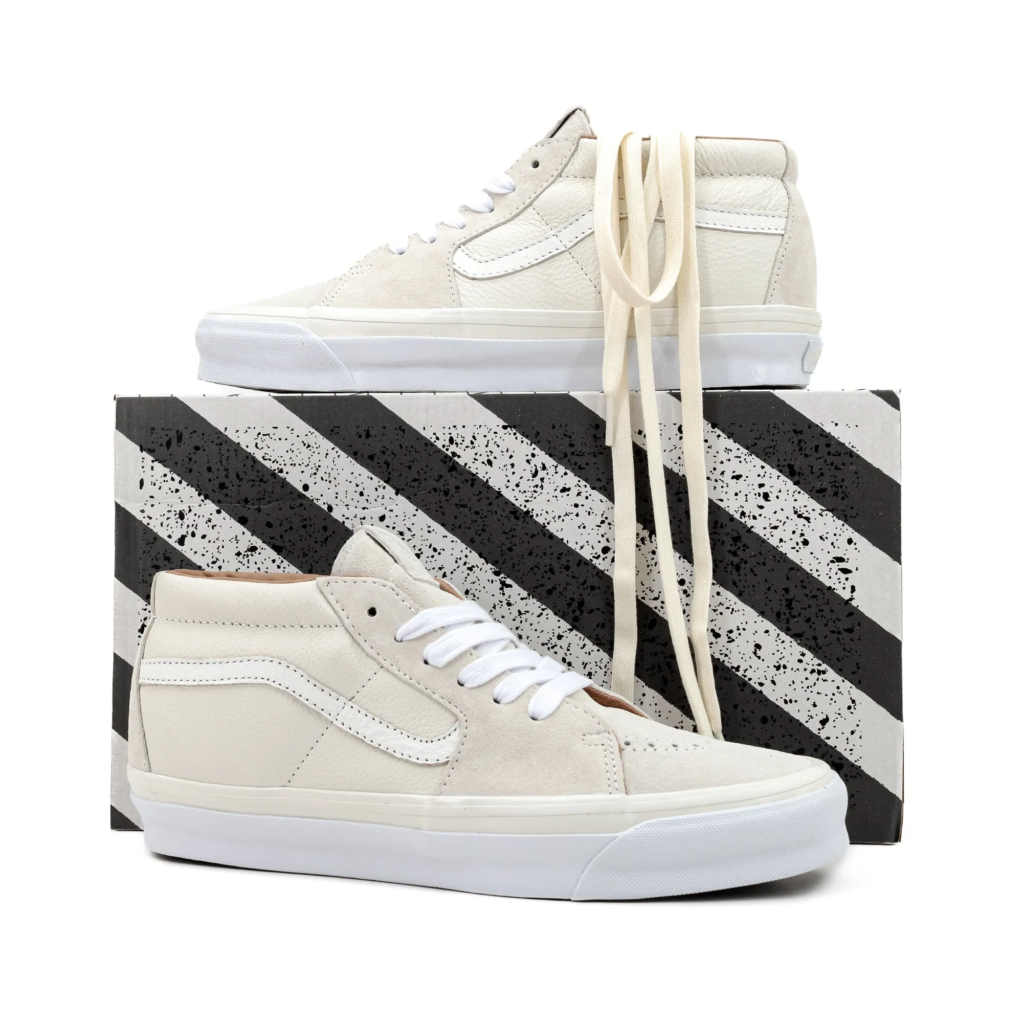 Vans | OG Sk8-Mid LX | Blanc De Vintage White | VNA4BVCWHT.WHT