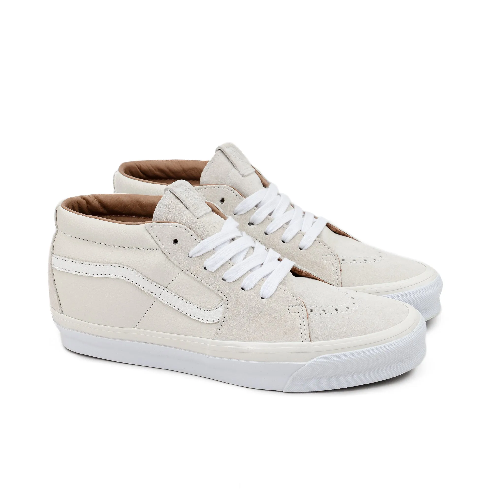 Vans | OG Sk8-Mid LX | Blanc De Vintage White | VNA4BVCWHT.WHT