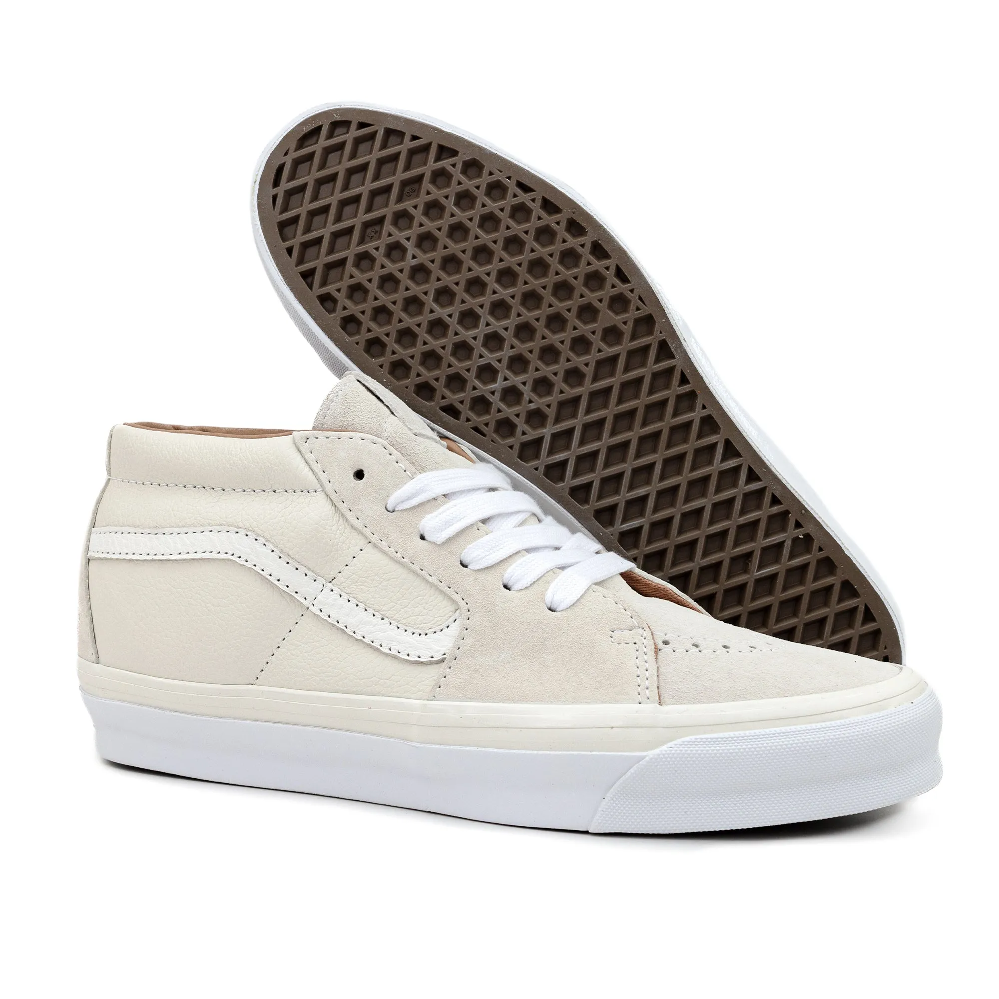 Vans | OG Sk8-Mid LX | Blanc De Vintage White | VNA4BVCWHT.WHT