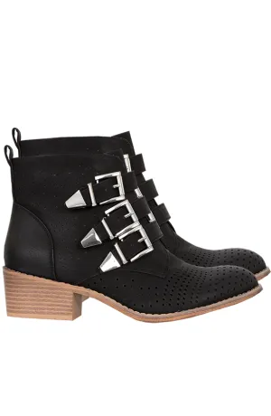 Wanted Buckle Boots Zwart