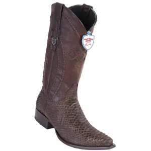 Wild West Boots #294N5707 Men's | Color Genuine Python | Men’s Wild West Python Boots Snip Toe Handcrafted