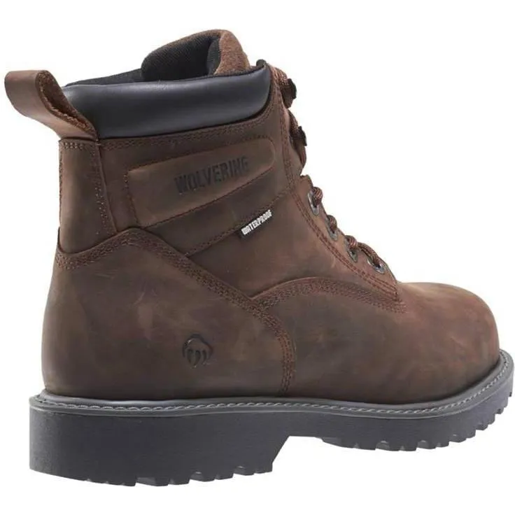 Wolverine Women's Floorhand Steel Toe WP Work Boot - Brown - W10696