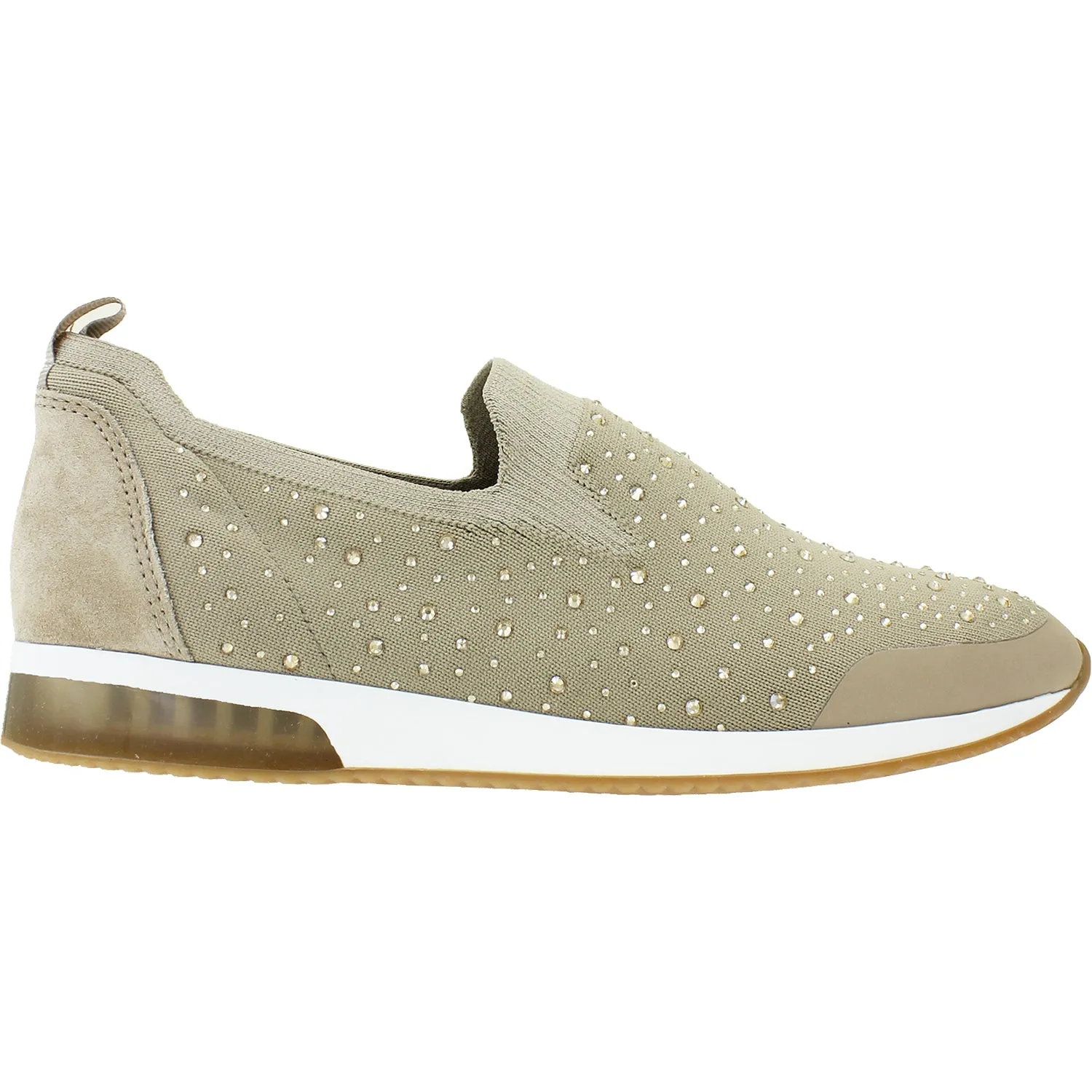 Women's Ara Layton Sand Suede/Stretch Fabric