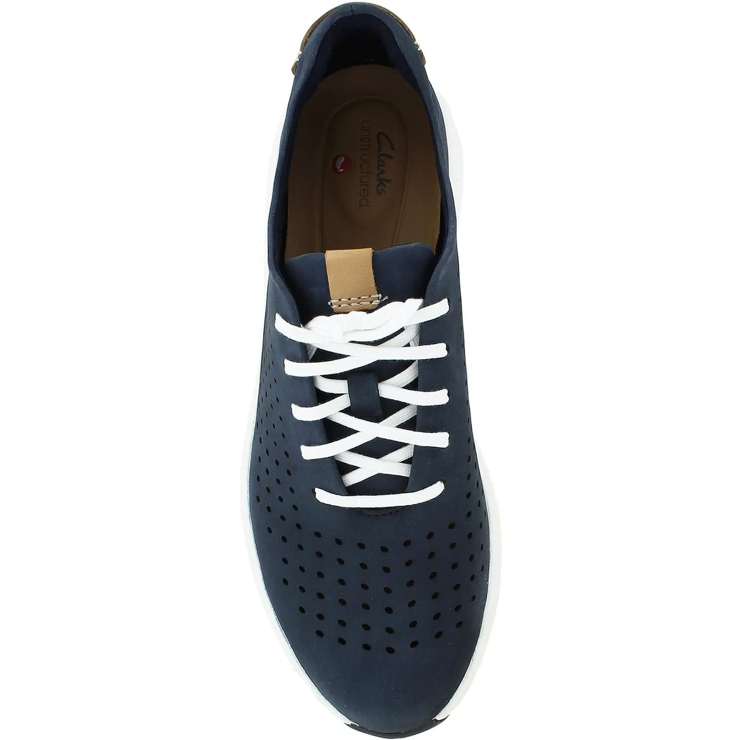 Women's Clarks Un Rio Tie Navy Nubuck