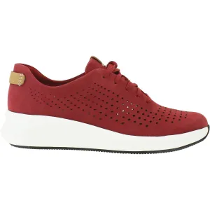 Women's Clarks Un Rio Tie Red Nubuck