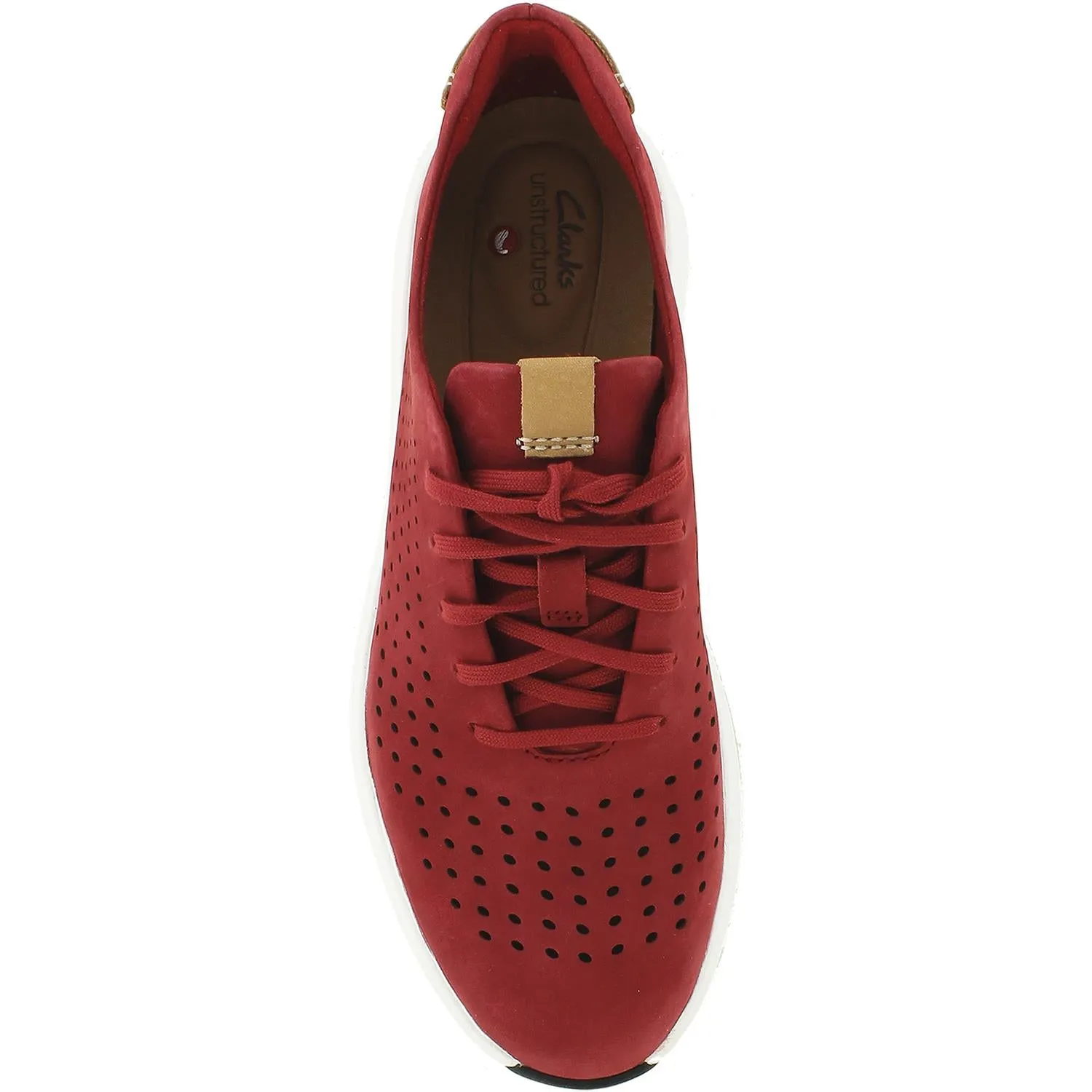 Women's Clarks Un Rio Tie Red Nubuck