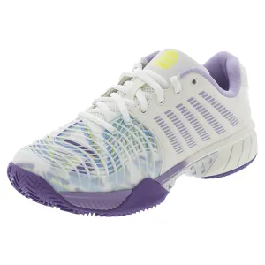 Women's Express Light 3 Padel Shoes Snow White and Purple Heat