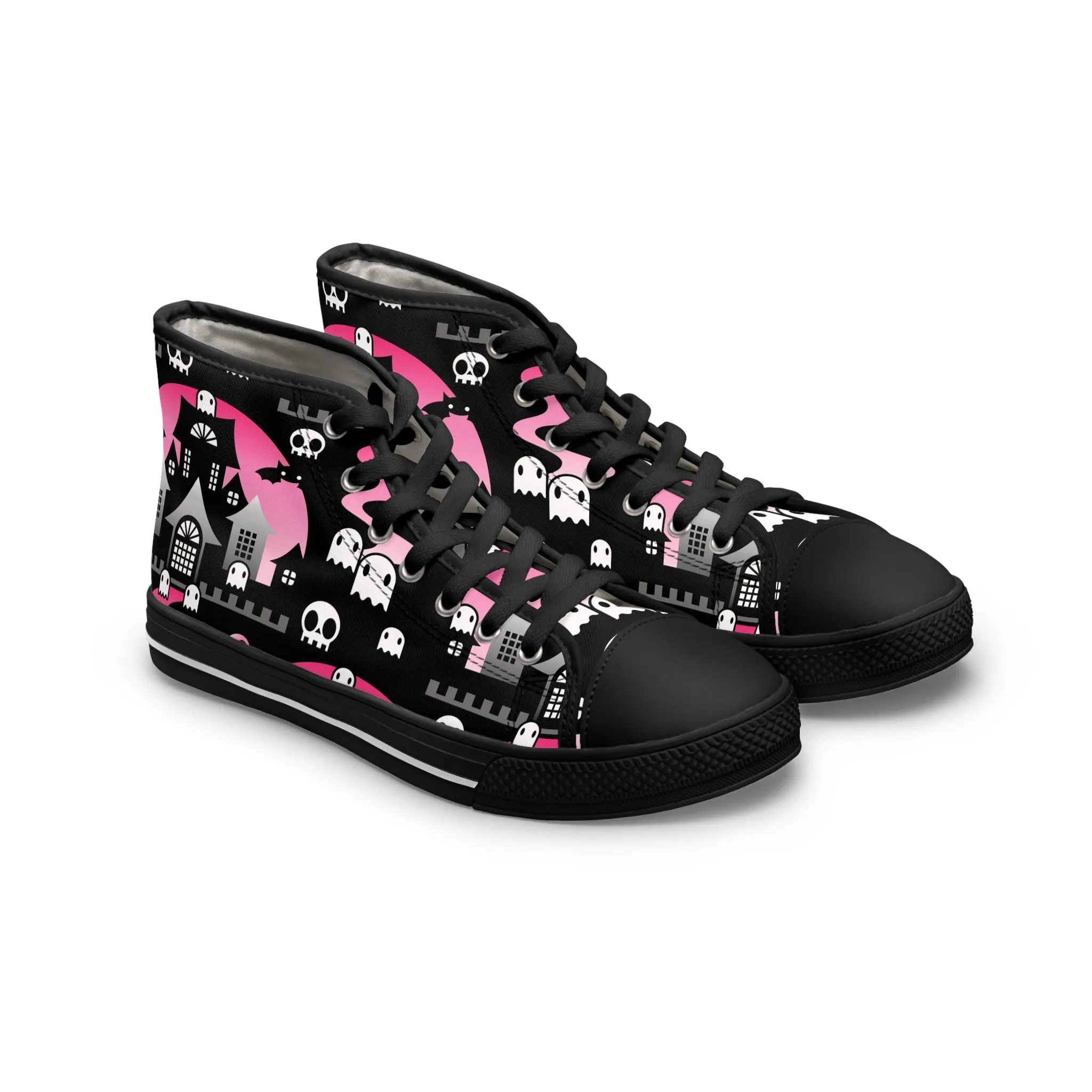 Women's High-Top Sneakers - Boo - Pink