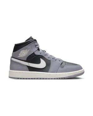 Women's Jordan 1 Mid - Cement Grey / Sail - Anthracite