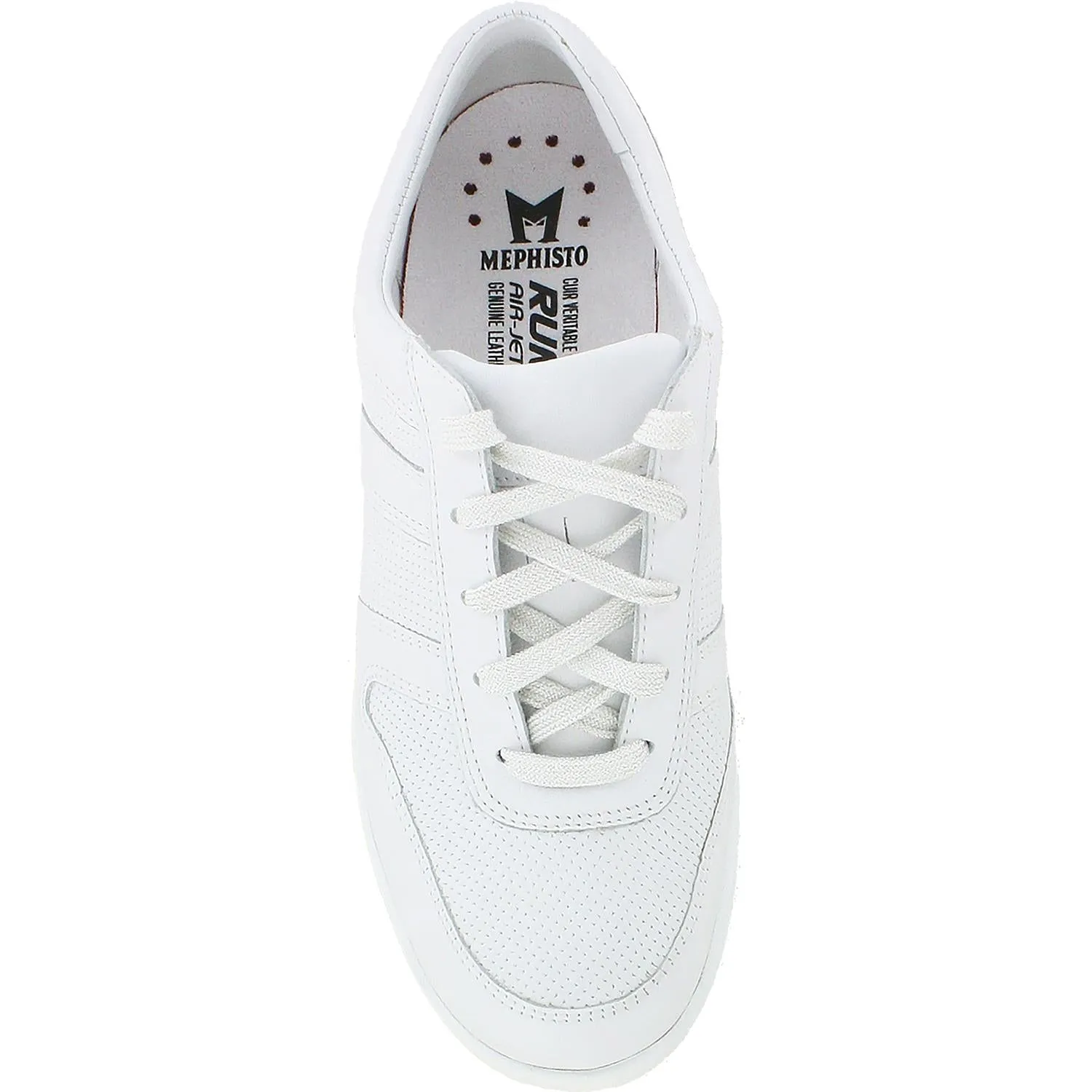 Women's Mephisto Rebeca Perf White Soft Leather