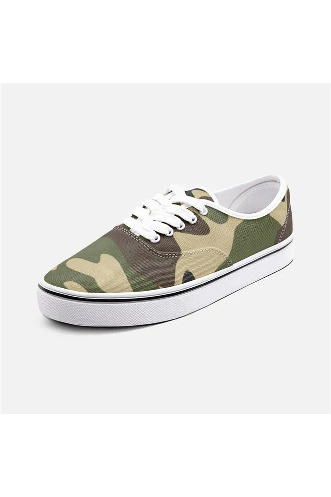 Woodland Camouflage Unisex Canvas Sneakers