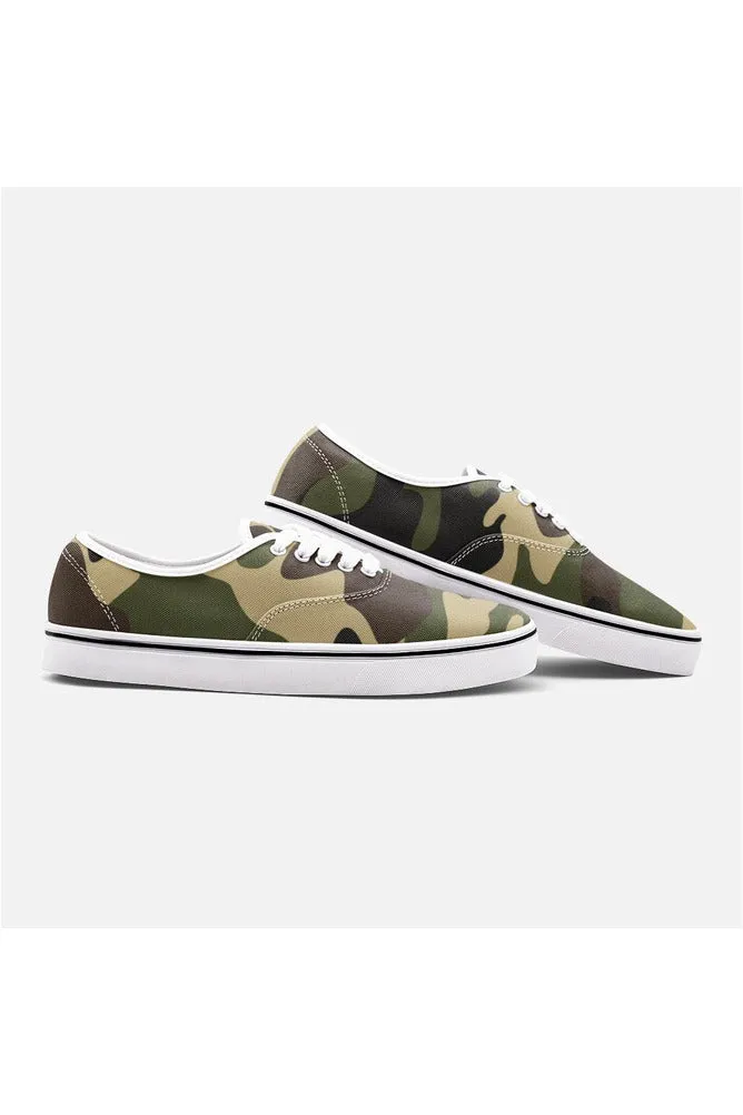 Woodland Camouflage Unisex Canvas Sneakers