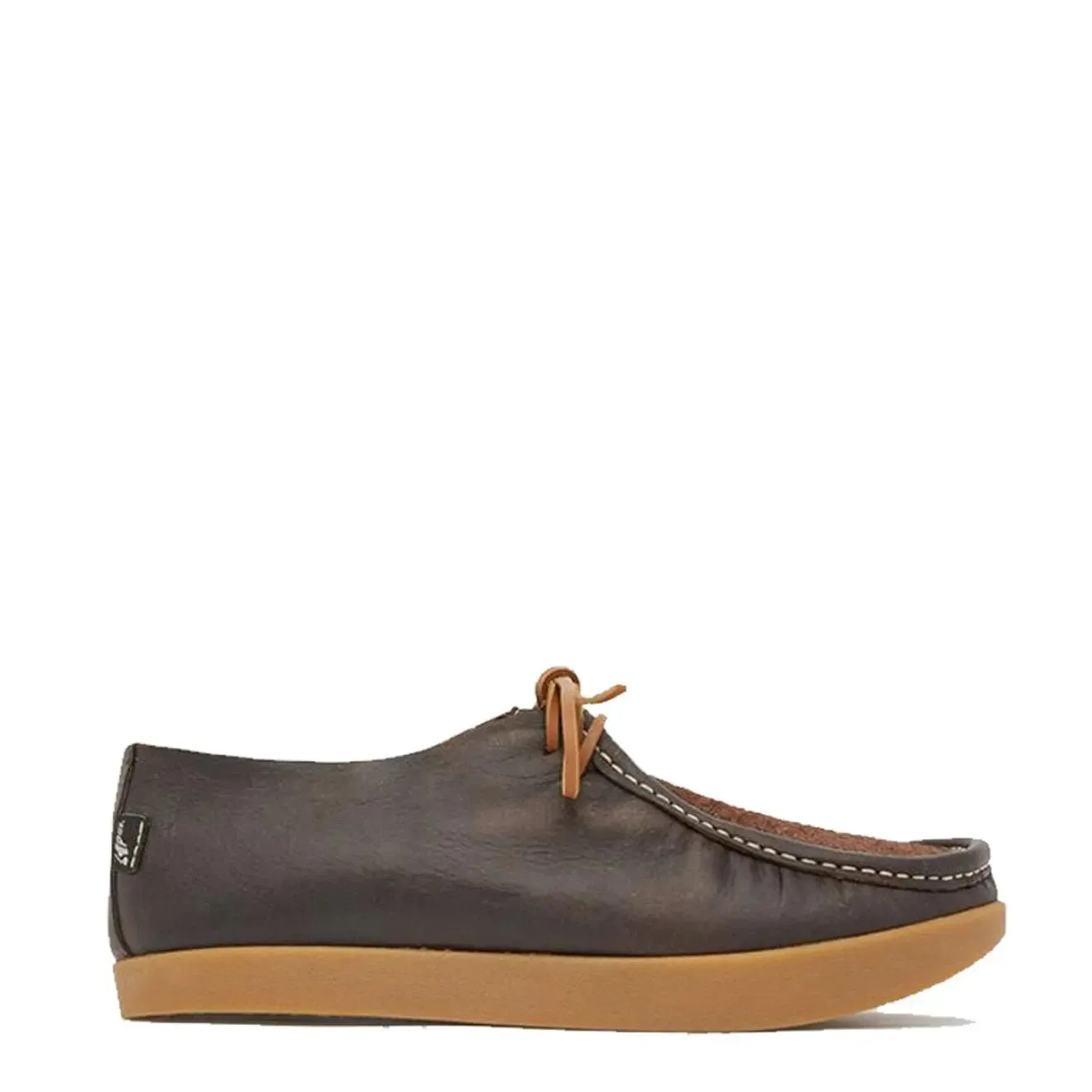 Yogi Willard Reverse Vamp Shoe Dark Brown