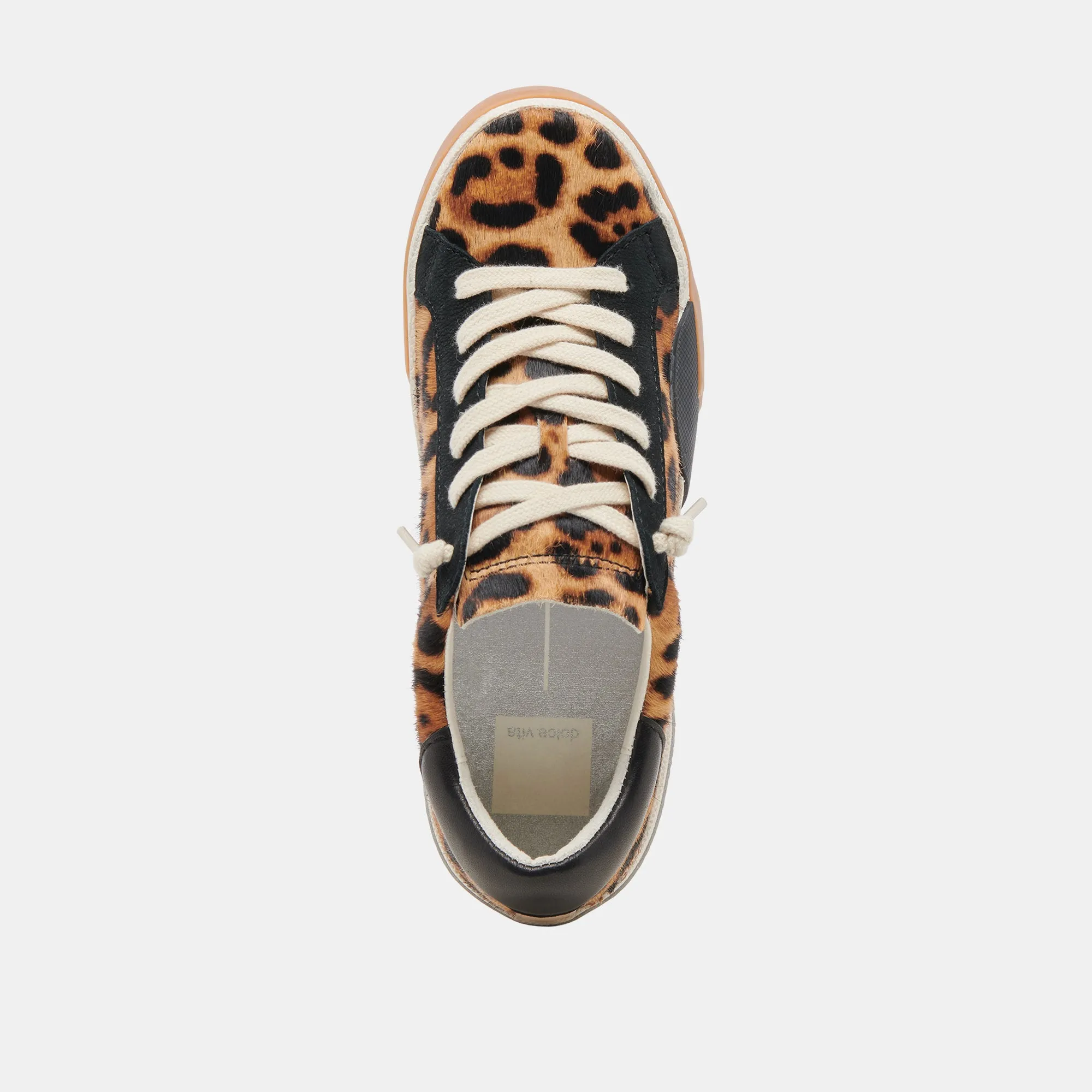 ZINA SNEAKERS LEOPARD BLACK CALF HAIR