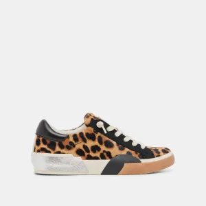 ZINA SNEAKERS LEOPARD BLACK CALF HAIR